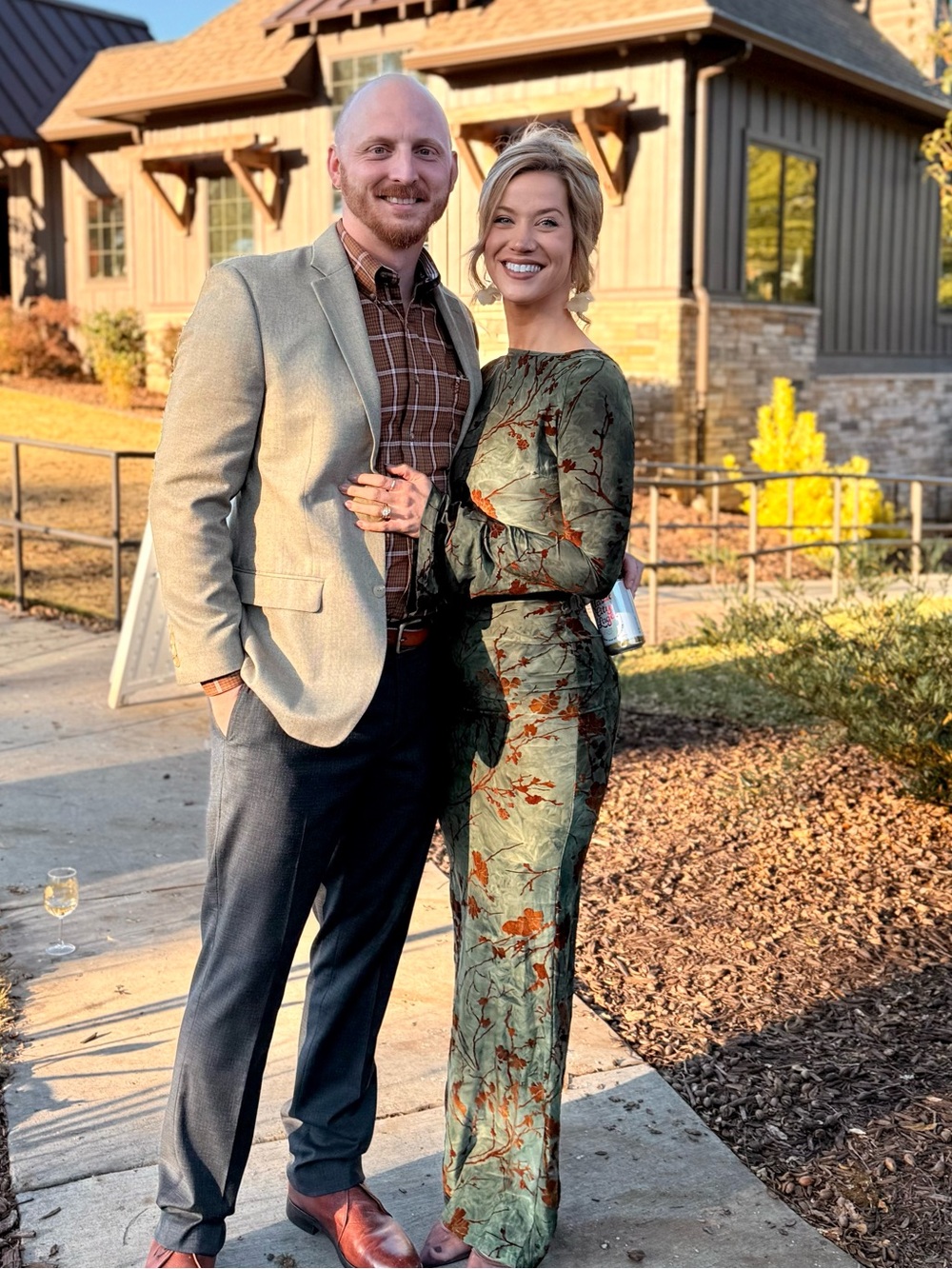 PrettyLittleThing Green Floral Satin Long Sleeve Jumpsuit